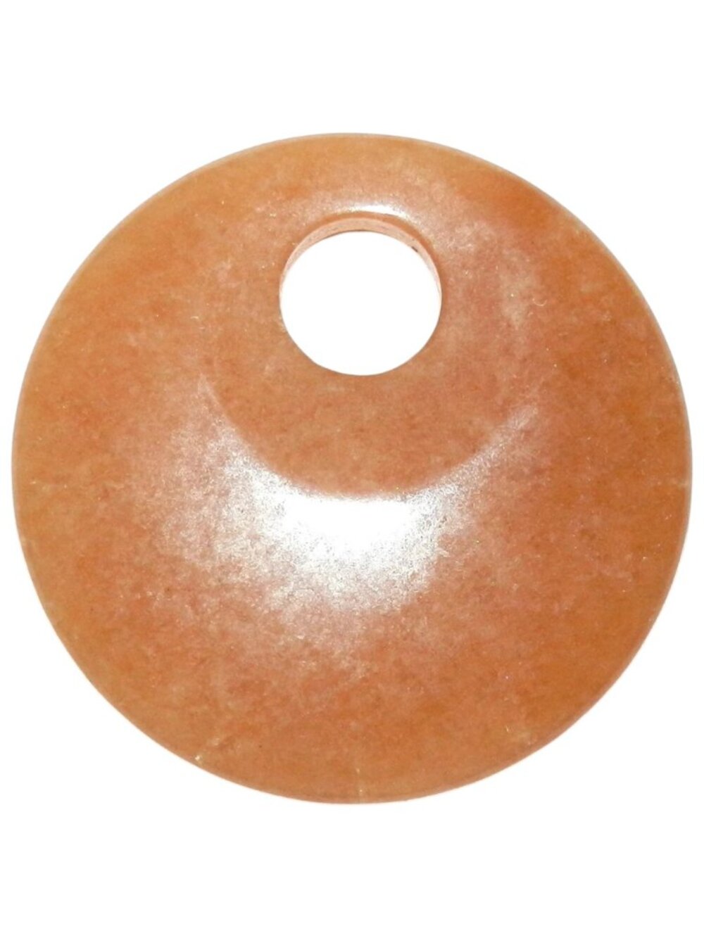 P2138 Red Aventurine Go-Go Donut Round 45mm Natural Gemstone Focal Pendant
